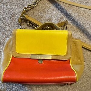 Tiffany & Co. Yellow and Red Crossbody Bag